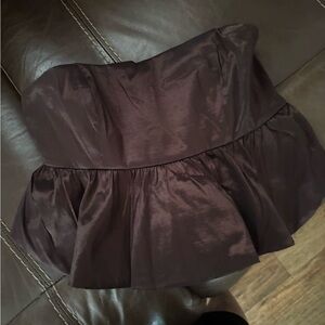 Francesca Dark Brown A-Line Top